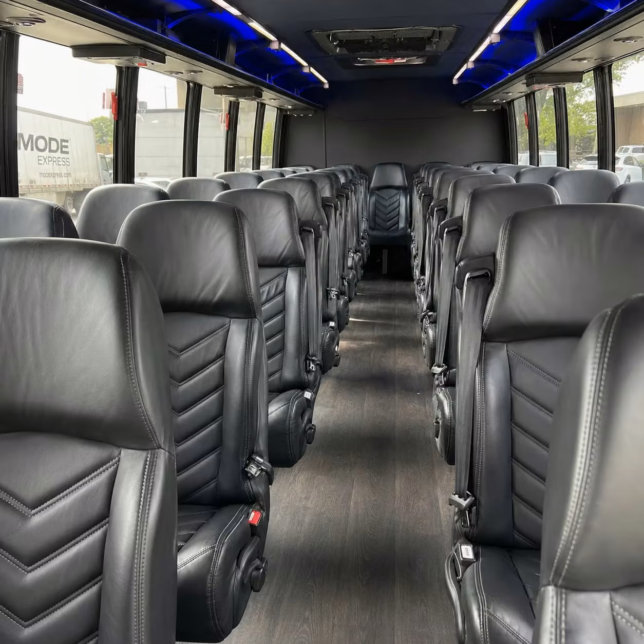 28 passenger minibus interior
