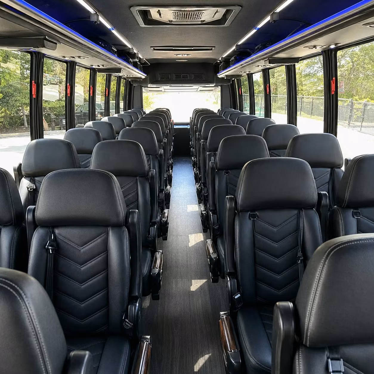 30 passenger minibus interior