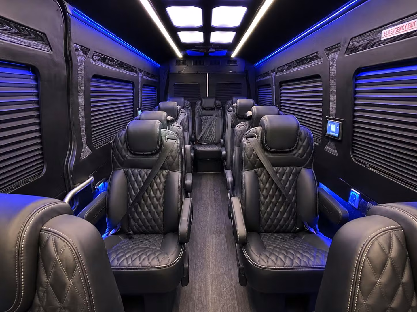 sprinter van with driver inside